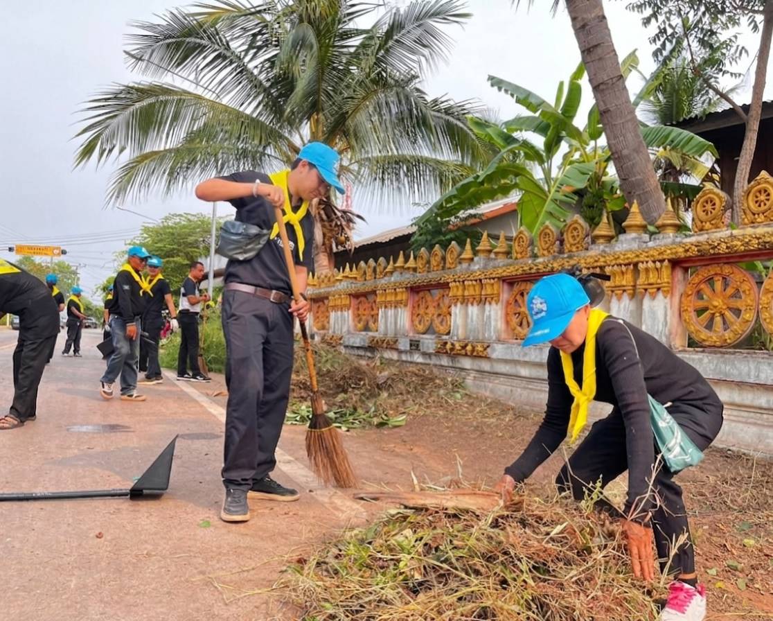 สพอ.สระใคร ร่วมกิจกรรมจิตอาสาพัฒนาบำเพ็ญสาธารณประโยชน์ เนื่องในวันคล้ายวันสวรรคตสมเด็จพระนเรศวรมหาราช 